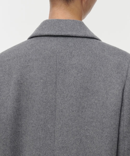 MUSINSA STANDARD WOMAN MUSINSA STANDARD WOMAN Cashmere Blend Chester Long Coat [Medium Gray]