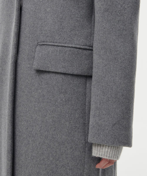 MUSINSA STANDARD WOMAN MUSINSA STANDARD WOMAN Cashmere Blend Chester Long Coat [Medium Gray]