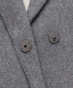 MUSINSA STANDARD WOMAN MUSINSA STANDARD WOMAN Cashmere Blend Chester Long Coat [Medium Gray]