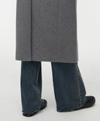 MUSINSA STANDARD WOMAN MUSINSA STANDARD WOMAN Cashmere Blend Chester Long Coat [Medium Gray]