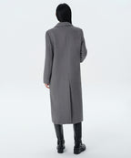 MUSINSA STANDARD WOMAN MUSINSA STANDARD WOMAN Cashmere Blend Chester Long Coat [Medium Gray]