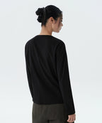 MUSINSA STANDARD WOMAN MUSINSA STANDARD WOMAN T-Shirt Relaxed Fit [Black]
