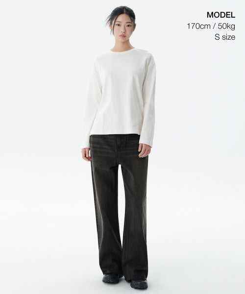 MUSINSA STANDARD WOMAN MUSINSA STANDARD WOMAN T-Shirt Cream