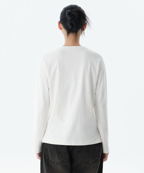 MUSINSA STANDARD WOMAN MUSINSA STANDARD WOMAN T-Shirt Cream