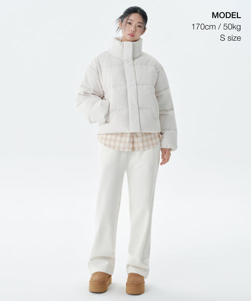 MUSINSA STANDARD WOMAN MUSINSA STANDARD WOMAN Padded Jacket Ivory