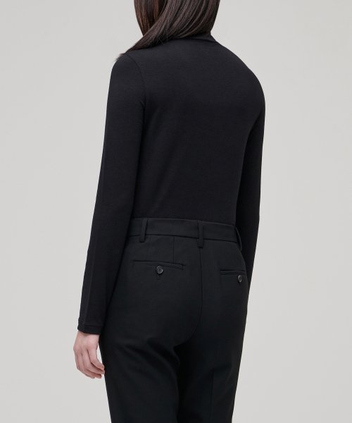 MUSINSA STANDARD WOMAN MUSINSA STANDARD WOMAN T-Shirt Slim Turtleneck [Black] (Size S)