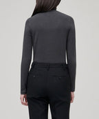 MUSINSA STANDARD WOMAN MUSINSA STANDARD WOMAN T-Shirt Slim Turtleneck [Dark Gray]