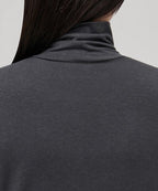MUSINSA STANDARD WOMAN MUSINSA STANDARD WOMAN T-Shirt Slim Turtleneck [Dark Gray]