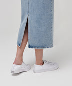 MUSINSA STANDARD WOMAN MUSINSA STANDARD WOMAN Denim Midi Skirt Light Indigo