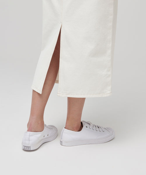 MUSINSA STANDARD WOMAN MUSINSA STANDARD WOMAN Denim Midi Skirt Cream