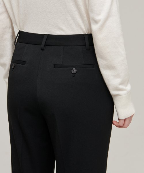 MUSINSA STANDARD WOMAN MUSINSA STANDARD WOMAN Women's Slacks Hidden Banding [Black]