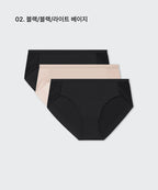 MUSINSA STANDARD WOMAN MUSINSA STANDARD WOMAN Women's Hemline Panties 3 Pack