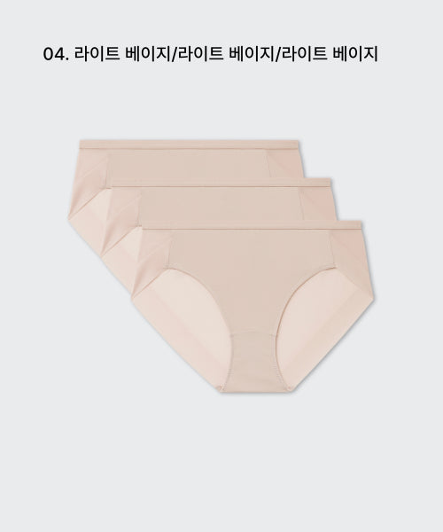 MUSINSA STANDARD WOMAN MUSINSA STANDARD WOMAN Women's Hemline Panties 3 Pack