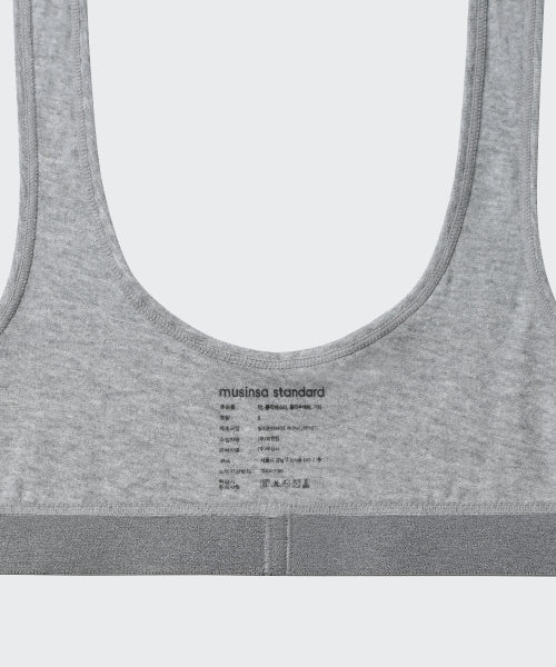 MUSINSA STANDARD WOMAN MUSINSA STANDARD WOMAN Women's Cotton Bra Top Medium Gray