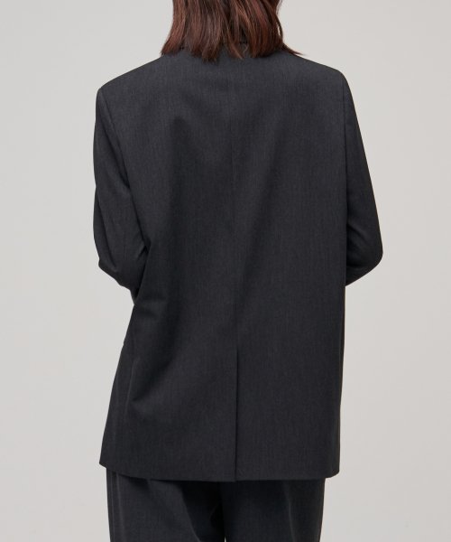 MUSINSA STANDARD WOMAN MUSINSA STANDARD WOMAN Women's Oversized Blazer Charcoal Gray