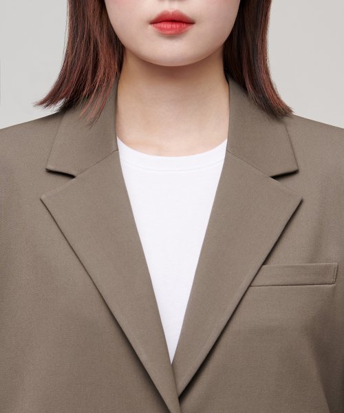 MUSINSA STANDARD WOMAN MUSINSA STANDARD WOMAN Women's Oversized Blazer Dusty Beige