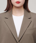 MUSINSA STANDARD WOMAN MUSINSA STANDARD WOMAN Women's Oversized Blazer Dusty Beige