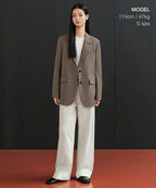 MUSINSA STANDARD WOMAN MUSINSA STANDARD WOMAN Women's Oversized Blazer Dusty Beige
