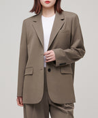 MUSINSA STANDARD WOMAN MUSINSA STANDARD WOMAN Women's Oversized Blazer Dusty Beige
