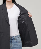 MUSINSA STANDARD WOMAN MUSINSA STANDARD WOMAN Women's Basic Blazer Charcoal Gray
