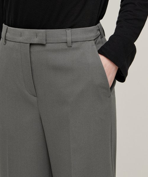 MUSINSA STANDARD WOMAN MUSINSA STANDARD WOMAN Slacks Women's Wide Hidden Banding [Warm Gray]