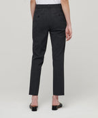 MUSINSA STANDARD WOMAN MUSINSA STANDARD WOMAN Women's Slim Straight Hidden Banding Slacks [Charcoal Gray]