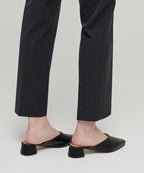 MUSINSA STANDARD WOMAN MUSINSA STANDARD WOMAN Women's Slim Straight Hidden Banding Slacks [Charcoal Gray]