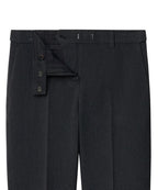 MUSINSA STANDARD WOMAN MUSINSA STANDARD WOMAN Women's Slim Straight Hidden Banding Slacks [Charcoal Gray]