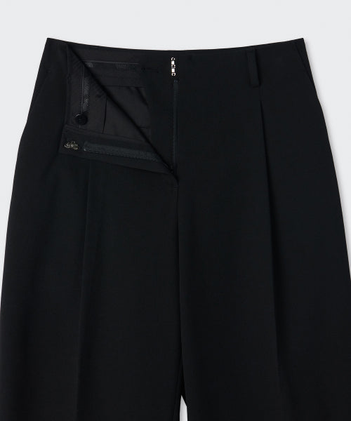 MUSINSA STANDARD WOMAN MUSINSA STANDARD WOMAN Slacks Waist Bandless Wide [Black]
