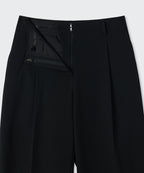 MUSINSA STANDARD WOMAN MUSINSA STANDARD WOMAN Slacks Waist Bandless Wide [Black]
