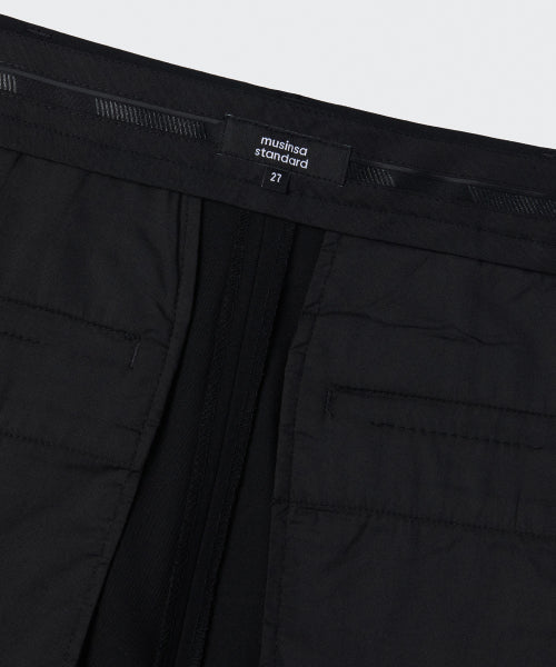 MUSINSA STANDARD WOMAN MUSINSA STANDARD WOMAN Slacks Waist Bandless Wide [Black]