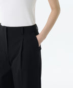 MUSINSA STANDARD WOMAN MUSINSA STANDARD WOMAN Slacks Waist Bandless Wide [Black]