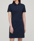 MUSINSA STANDARD WOMAN MUSINSA STANDARD WOMAN Women’s Pique Polo One-Piece (Navy)