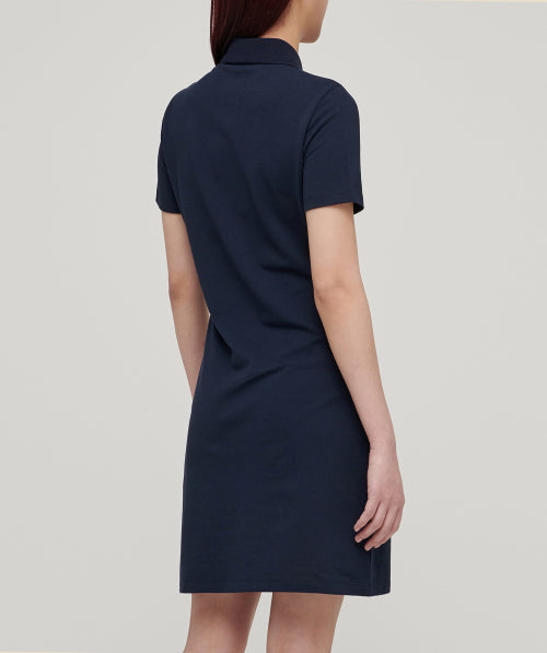 MUSINSA STANDARD WOMAN MUSINSA STANDARD WOMAN Women’s Pique Polo One-Piece (Navy)