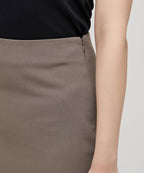 MUSINSA STANDARD WOMAN MUSINSA STANDARD WOMAN Women's High Waist Slit Long Skirt Dusty Beige