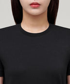 MUSINSA STANDARD WOMAN MUSINSA STANDARD WOMAN Basic Crew Neck T-Shirt Black