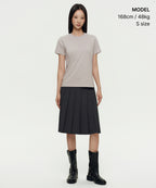 MUSINSA STANDARD WOMAN MUSINSA STANDARD WOMAN T-Shirt Basic Crew Neck [Mushroom]