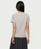 MUSINSA STANDARD WOMAN MUSINSA STANDARD WOMAN T-Shirt Basic Crew Neck [Mushroom]