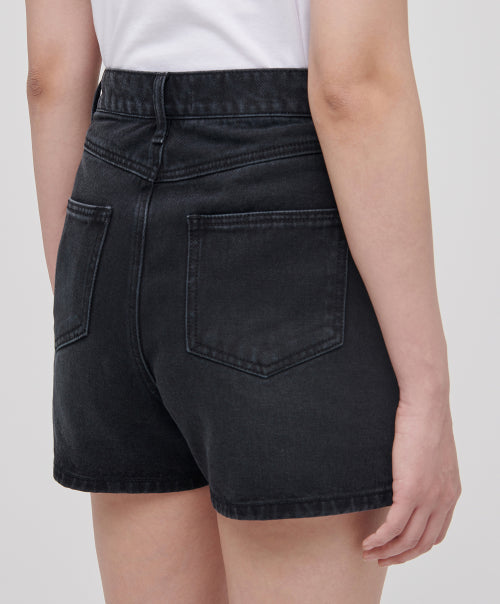MUSINSA STANDARD WOMAN MUSINSA STANDARD WOMAN Women's Basic Denim Shorts (Washed Black)