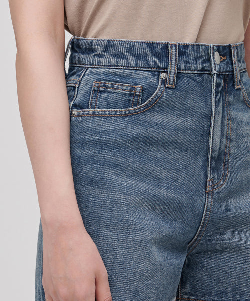 MUSINSA STANDARD WOMAN MUSINSA STANDARD WOMAN Denim Shorts Medium Indigo