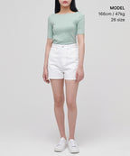 MUSINSA STANDARD WOMAN MUSINSA STANDARD WOMAN Women's Basic Denim Shorts White