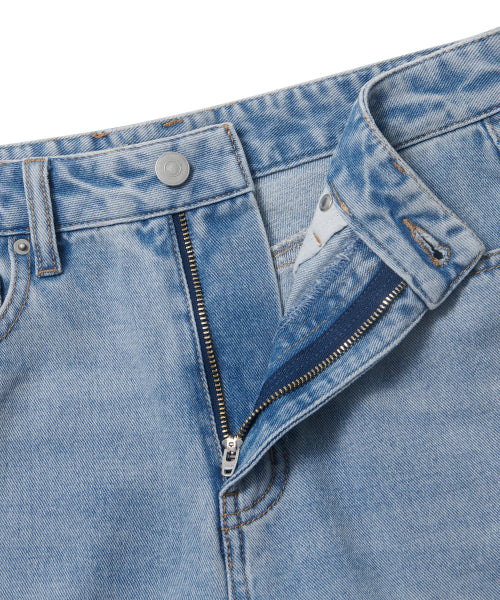 MUSINSA STANDARD WOMAN MUSINSA STANDARD WOMAN Denim Mini Skirt Light Indigo