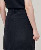 MUSINSA STANDARD WOMAN MUSINSA STANDARD WOMAN Denim Mini Skirt (Washed Black)