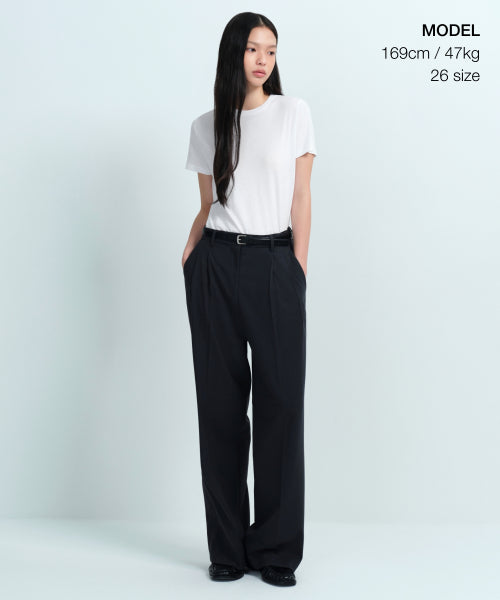 MUSINSA STANDARD WOMAN MUSINSA STANDARD WOMAN Slacks Women's Lightweight High Waist Wide