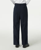 MUSINSA STANDARD WOMAN MUSINSA STANDARD WOMAN Slacks High Waist Wide [Navy]