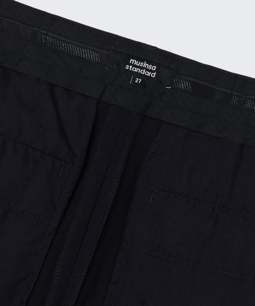 MUSINSA STANDARD WOMAN MUSINSA STANDARD WOMAN Slacks High Waist Wide [Navy]
