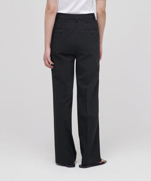 MUSINSA STANDARD WOMAN MUSINSA STANDARD WOMAN Slacks Wide Fit [Black]