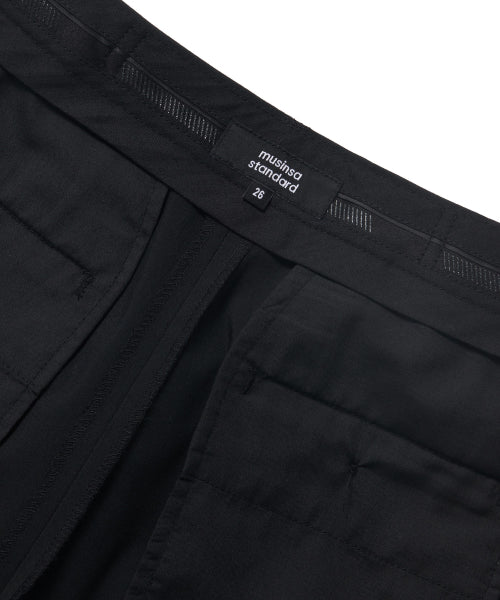 MUSINSA STANDARD WOMAN MUSINSA STANDARD WOMAN Slacks Wide Fit [Black]