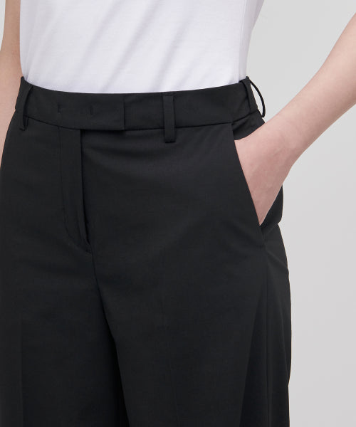 MUSINSA STANDARD WOMAN MUSINSA STANDARD WOMAN Slacks Wide Fit [Black]
