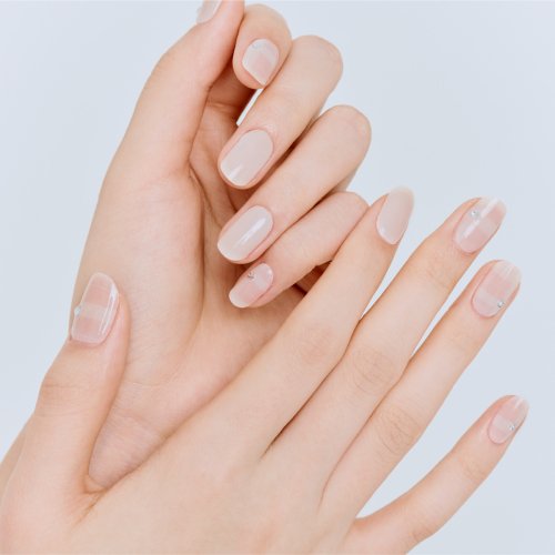 UUUUU UUUUU Chiffon Check Gel Nail